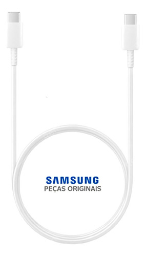 Cabo Carregador Samsung Tipo C S23+ S22 S21 S20 Fe Original