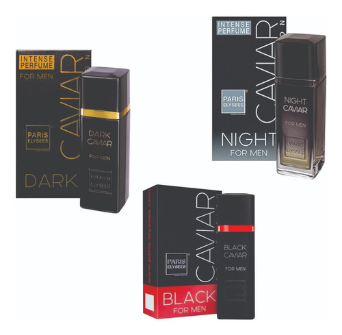 Kit De Perfumes Night Caviar - Black Caviar - Dark Caviar 
