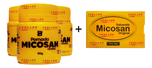 Micosan 3 Pomada 50g + 1 Sabonete 90g Clareador Virilha Axil