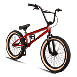 Bicicleta Bmx Pro-x Série 10 Aro 20 Vermelha Hi-ten K7 Cog 9