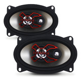 Par Auto Falante 4x6 Bravox 80w Rms Triaxial 2 Peças Som