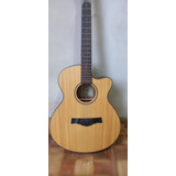 Guitarra Acústica Parquer Taylor Gac320mfeq Caoba Mate