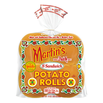 Sandwich Rolls Martins Potato Rolls Bolsa Con 8 Panes 425g | Envío gratis