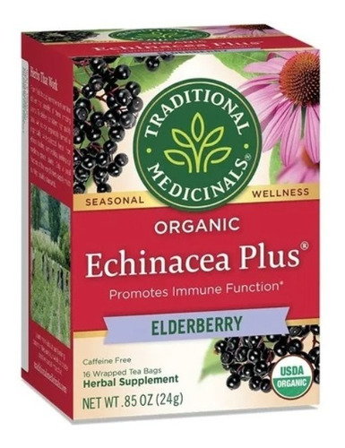 Té Orgánico Echinacea Plus Sauco 1 - Unidad a $8332