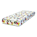 Colchon 1 Plaza Suavegom Mickey Todo Matelasse 80x190x18 Cm