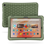 Funda Silicona Fintie P/ Tablet Amazon Fire Hd 10 13th Verde