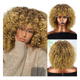 Peruca Organica Premium Cacheada Wig Aspecto De Natural Afro