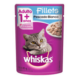 Alimento Whiskas 1+ Whiskas Gatos S Para Gato Adulto Todos Los Tamaños Sabor Fillets De Pescado Blanco En Sobre De 85g