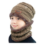 Gorrito Tipo Tejido Niñas Gorro Y Bufanda Para Invierno Niño