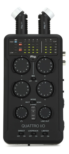Interface De Áudio Ik Multimedia Irig Pro Quattro I/o Deluxe