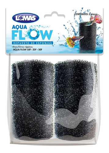 Repuesto Esponja Filtro Aquaflow 10 Y 20 Peces Acuario