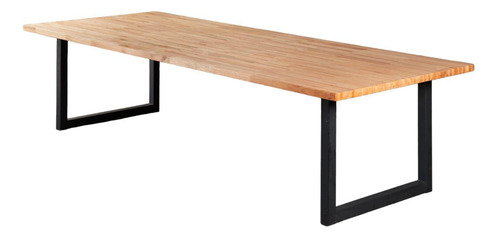 Mesa En Madera Eucalipto Para Exterior Estilo Industrial 