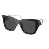 Prada Spr 21y 1ab-5s0 Square Shape Negro Blanco