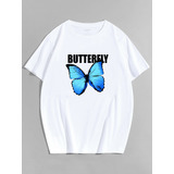 Remera Mariposa Butterfly Remeras Oversize Estampadas Anchas