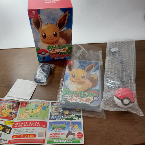 Pokemon Lets Go Eevee Box Com Pokeball Pokebola Idioma Eng