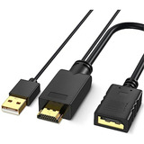 Adaptador Hdmi A Displayport 4k@60hz, Macho A Hembra Para Fu