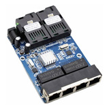 Switch Placa Rede Metro Gbic A + B + 4p Rj45 Gigabit 1000mps