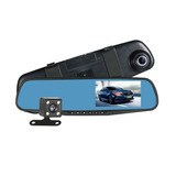 Espejo Retrovisor Dvr Pantalla 4.3 Pulgadas Y Cámara Reversa