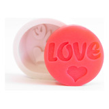 Molde Forma Silicone Redonda Love Ib-1717