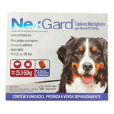 Nexgard Cachorro 3 Doses 25 Kg À 50 Kg