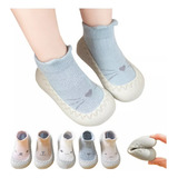 5 Pares Zapato Calcetin Pantufla Bebe Niño Niña Suela Antide