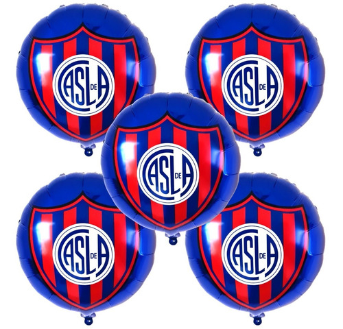 Pack Set Globos San Lorenzo 45cm X 5u