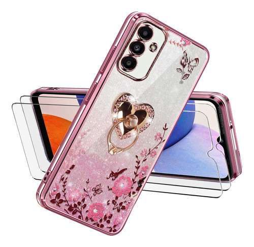 Brillo Brillante Carcasa Funda Para Samsung Galaxy + 2 Mica