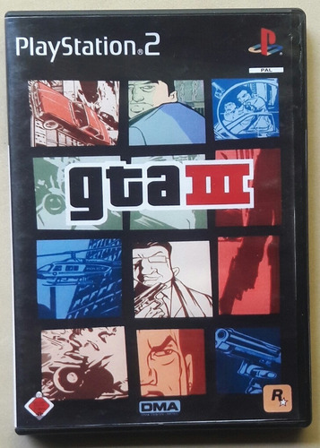 Jogo Ps2 Gta Grand Theft Auto 3 Original Midia Física Usa