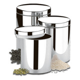 Conjunto De 3 Potes Mantimentos Brinox