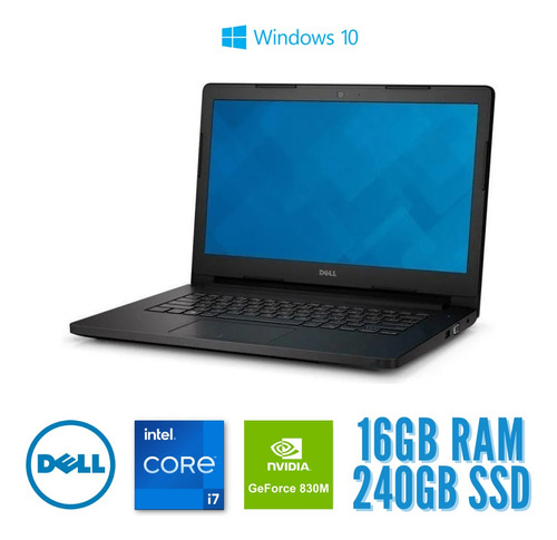 Notebook Dell Latitude Gamer 3450 I7-5500u 16gb 240ssd - W10