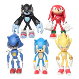 Figuras De Sonic The Hedgehog 5 Piezas De 14 Cm