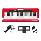 Teclado Casio Casiotone Ct-s200 Rd Com Pedal Sustain Kit