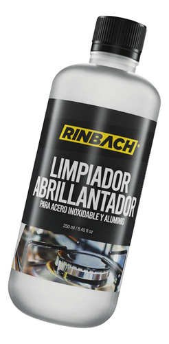 Limpiador De Acero Inoxidable Y Aluminio 250ml Rinbach®