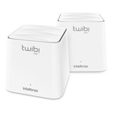 Roteador, Sistema Wi-fi Mesh Intelbras Kit Twibi Fast Branco