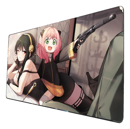 Mouse Pad Largo Spy X Family Anime Diseño Colorido 40x90cm