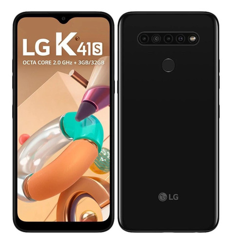Telefone Celular Lmk410bmw LG K41s Preto 32gb 3gb