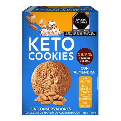 Taifelds Galletas Keto Almendra 180g Sin Gluten Ni Conservadores | MercadoLibre