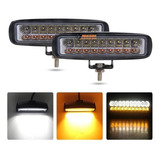 2 Exploradoras Lineal 18 Led Doblecolor 9000lumens Moto/ca