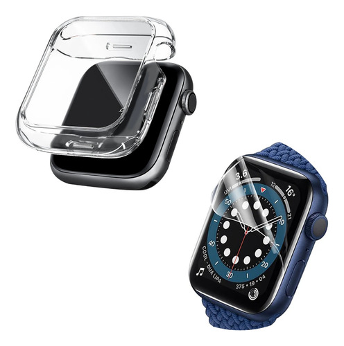 Estuche Case + Protector Pantalla Hidrogel Para Apple Watch