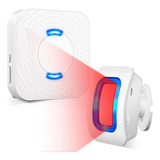 Sensor De Movimiento Inalambrico Con Luz Led, Alarma Detecto