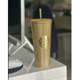 Vaso Tumbler Starbucks Studded Gold 2022 Edición Usa