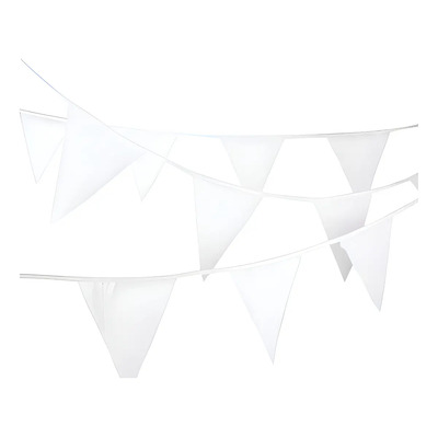 Banderín Decorativo, Boda Y Jardín Color Blanco 50m