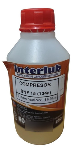 Aceite Compresor Interlub Bnf 15 R134 250ml 