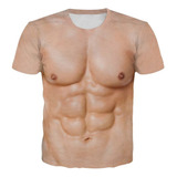 Playera Funny Humor 3d Graphic Digital Musculos Para Hombres