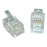 Ficha Rj11 Telefono Plugs Macho X 55 Unidades