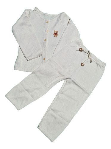 Pijama Para Bebés De 2 Piezas 90 Cm Beige