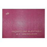 Libro Registro Automotor Art 9, Art 10 O Art 11