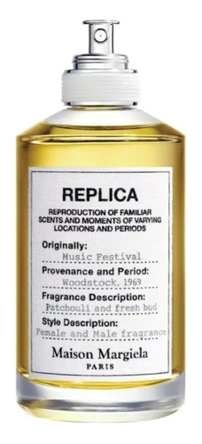 Replica Music Festival Maison Martin Margiela Paris França Perfume Importado Unisex Compartilhável Unissex Novo Original Selo Adipec Caixa Lacrada