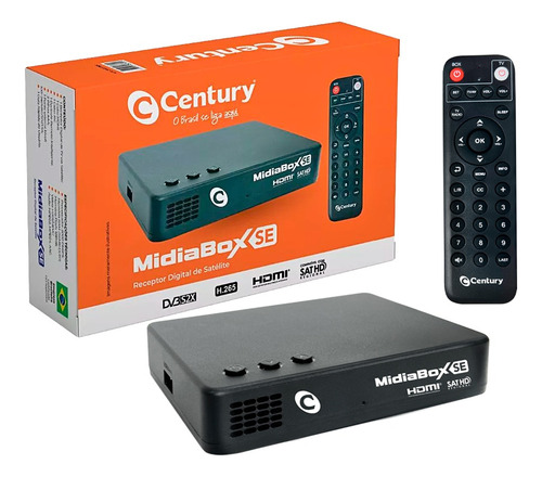 Receptor Midiabox Century Lançamento Midia Box Se Banda Ku