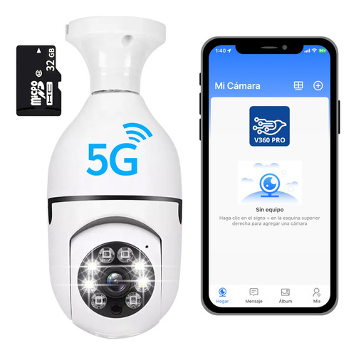 Cámara De Seguridad Wifi 3mp Visión Nocturna Led 2.4g / 5g